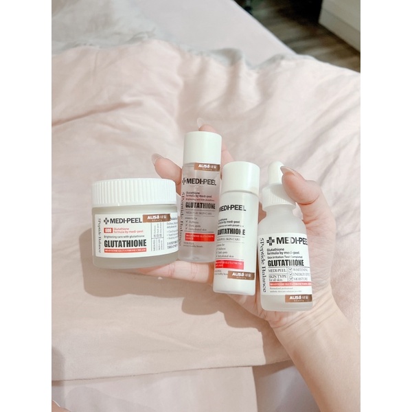 Set Dưỡng Da Medi - Peel Bor Tox Multi Care Kit / Set MediPeel Bio Intenes Glutahione 600 White Ampoule- ALISA