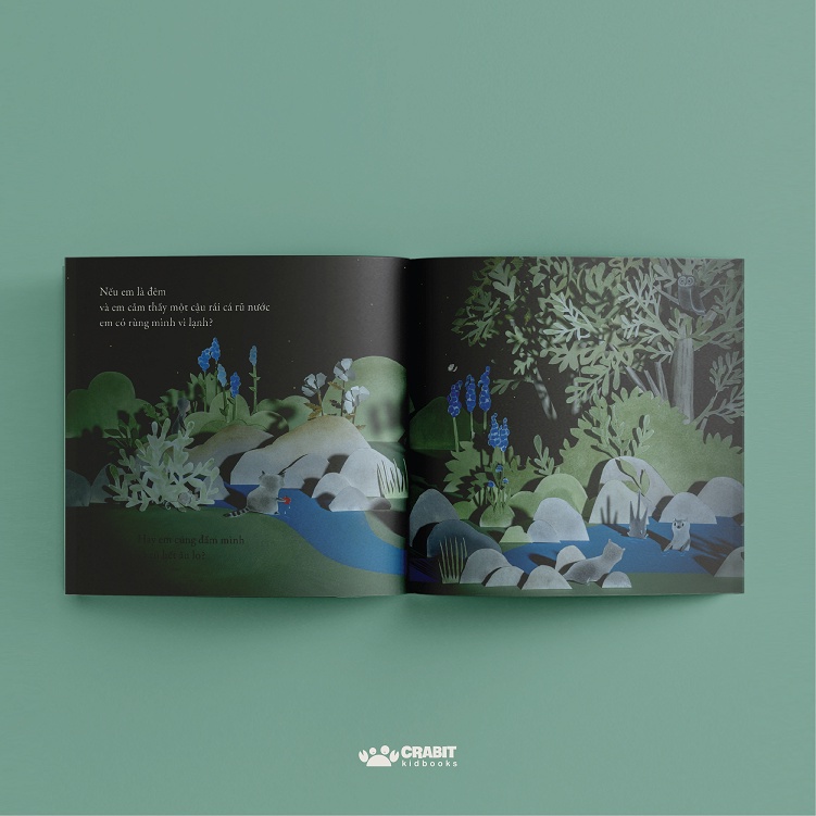 Sách - Nếu em là đêm - Crabit Kidbooks - dành cho trẻ 3 tuổi - bộ Văn Thị Mượn