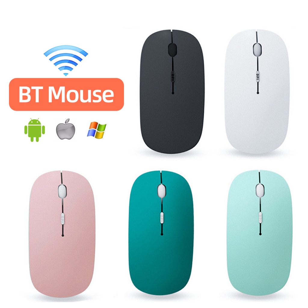 Chuột Bluetooth Không Dây Kèm Pin Cho Android Windows Tablet Laptop Notebook