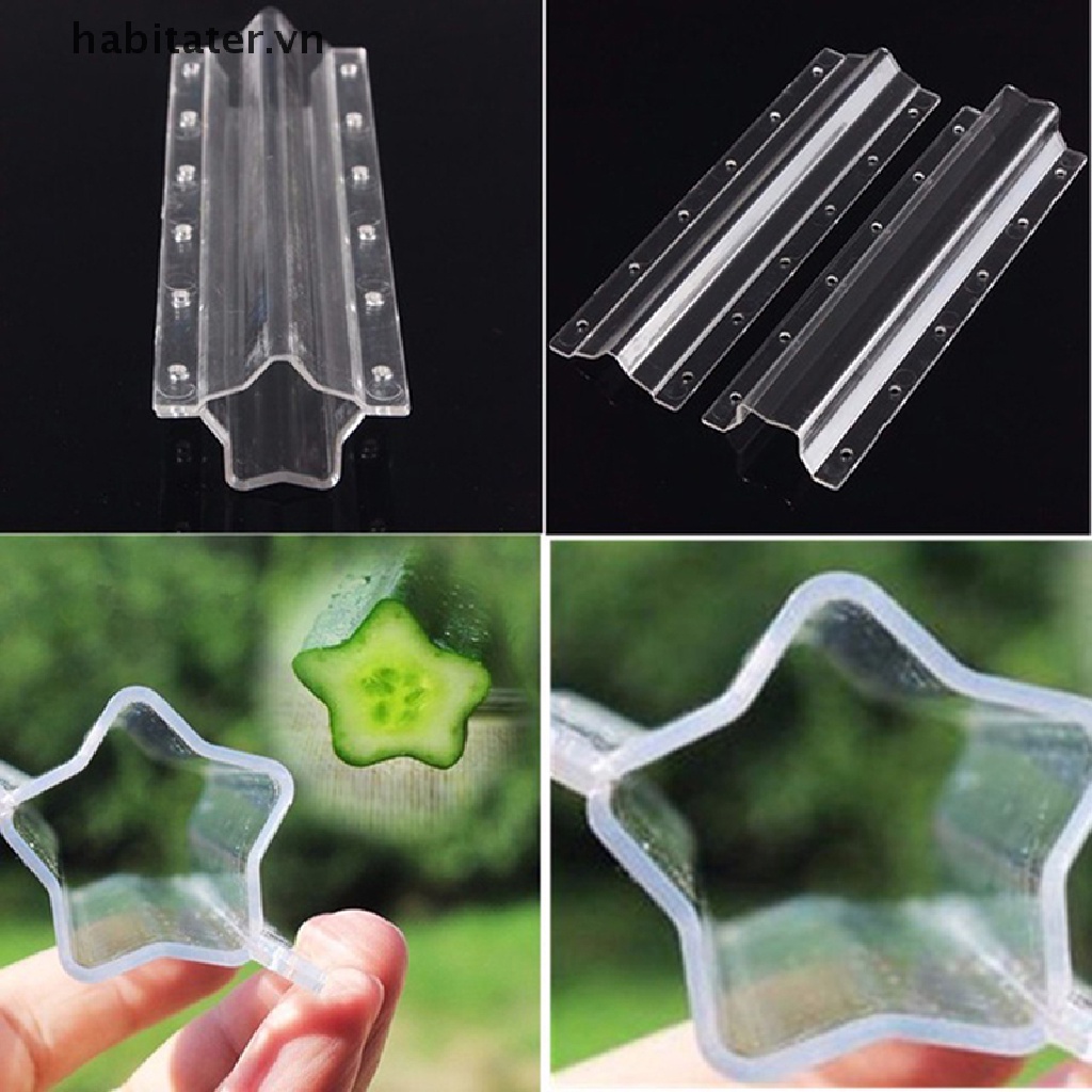Khuôn Nhựa Tạo Hình Trái Tim / Ngôi Sao / Dưa Leo Độc Đáo Tiện Dụng