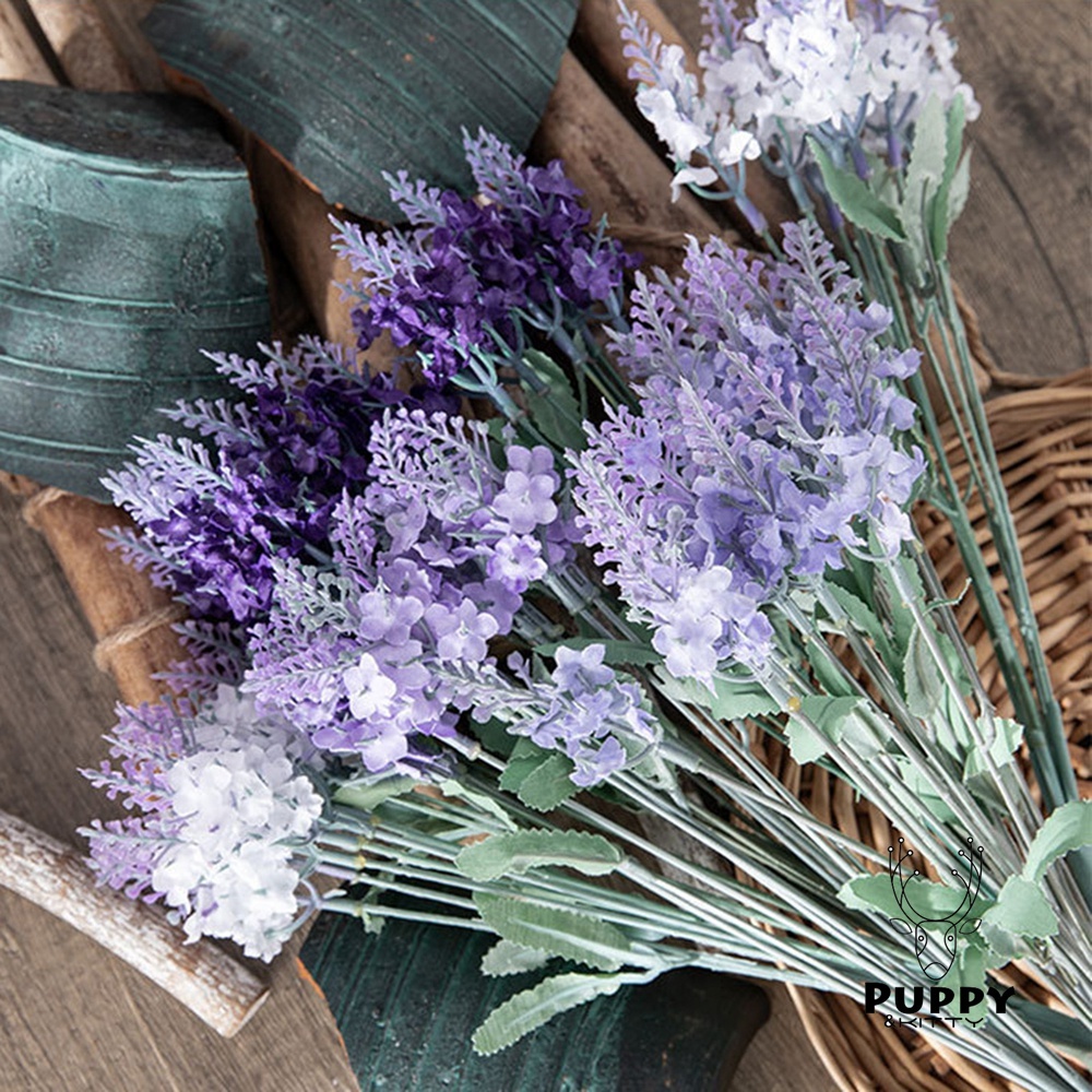 Bó Hoa Oải Hương Nhân Tạo 1 Nhánh Dùng Cho Trang Trí 1 Nhánh