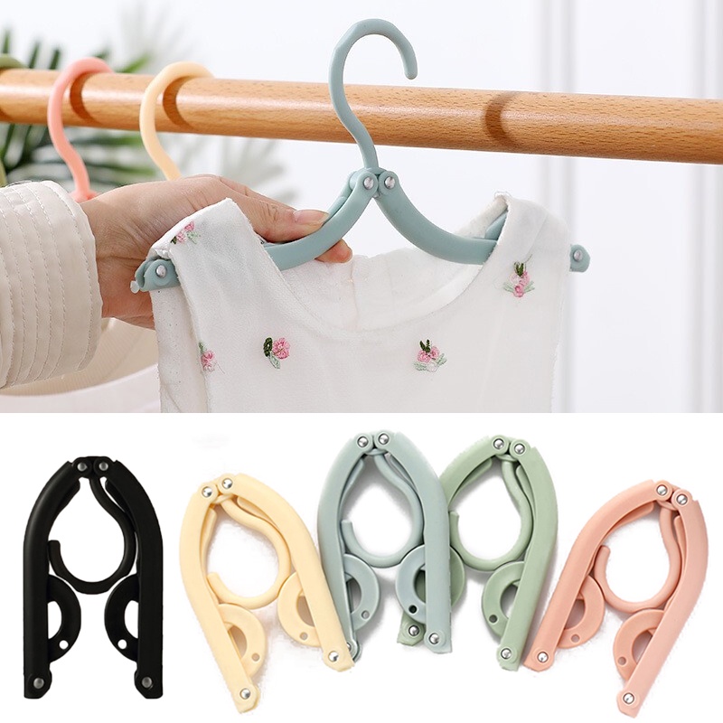 Móc Treo Quần Áo Dày Dặn Co Giãn Gấp Gọn Tiết Kiệm Không Gian Đa Năng