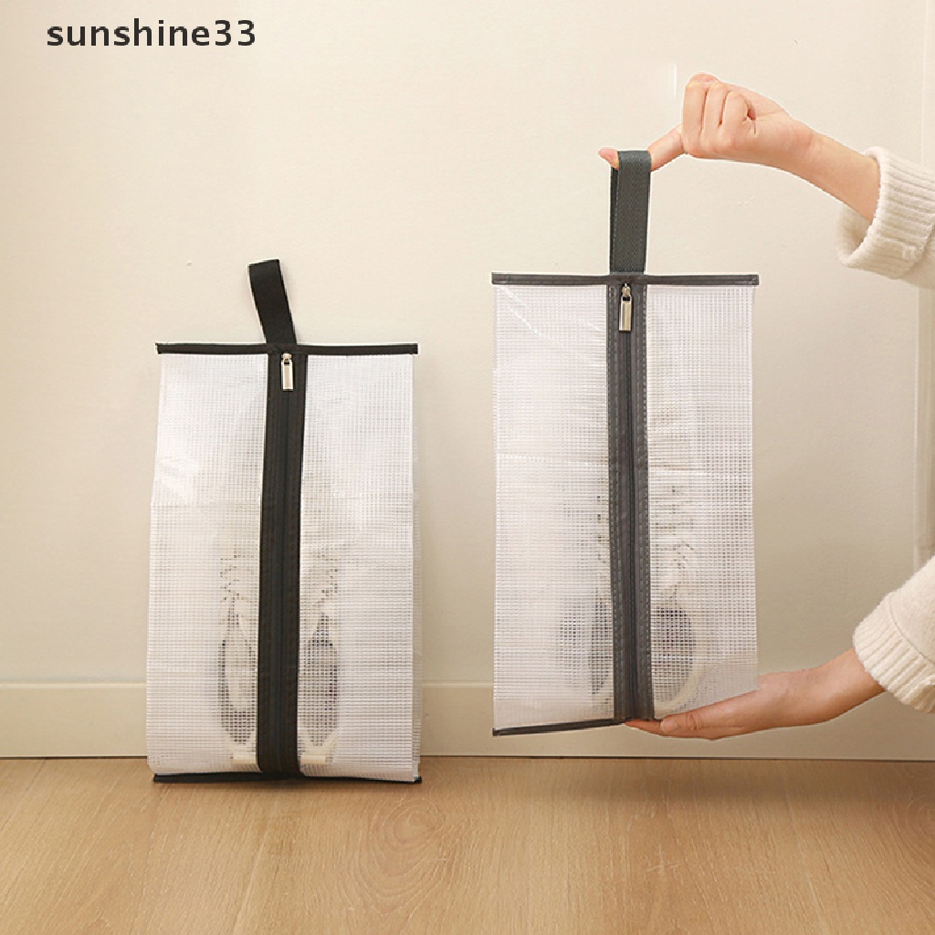 Túi Đựng Giày Bốt Trong Suốt Chống Nước Chống Bụi Có Khóa Kéo Tiện Lợi