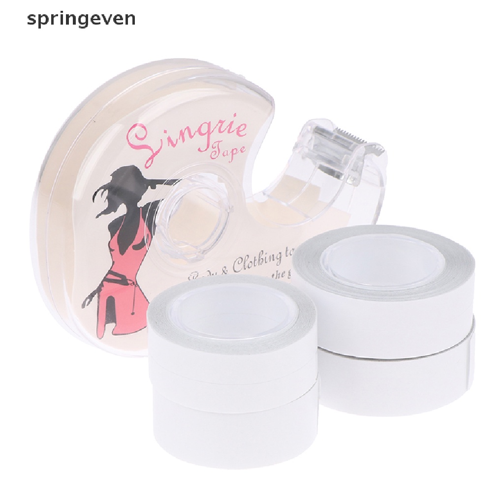 Cuộn Băng Keo Hai Mặt 3 / 5M Tự Dính Giúp Cố Định Cổ Áo / Đầm / Đồ Lót An Toàn Tiện Dụng