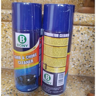 Xịt rửa chế, bình xăng con xe máy ô tô Bony Botny Carb Choke Cleaner 450ml, nước có vòi dài