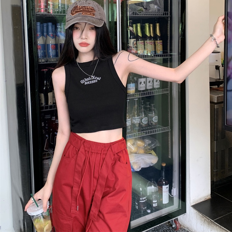 IELGY   Áo Không Tay Dáng Ôm Thời Trang Dành Cho Nữ