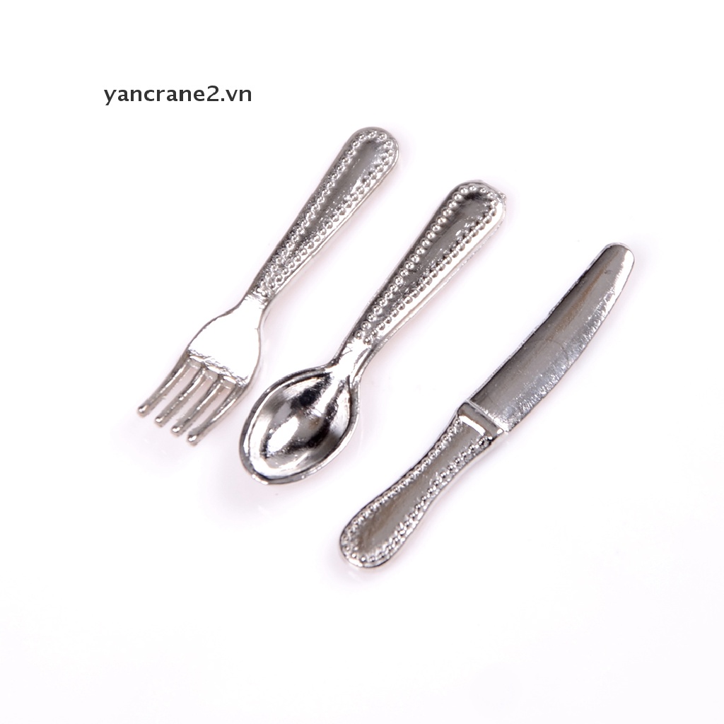 Set 12 Phụ Kiện Nĩa Mini Trang Trí Nhà Búp Bê yancrane2.vn
