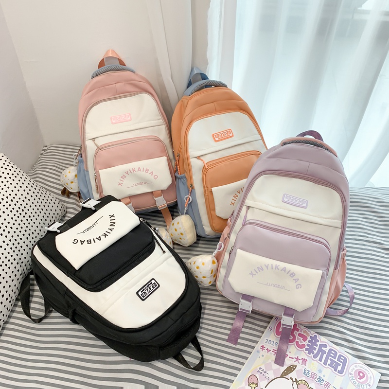 School Backpack Prettyzys 2023 Large capacity 15.6 inch For Teenage Girl