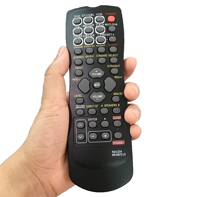 RAV254 Replace Accessory Remote Control for Yamaha Receiver RX-V496 HTR-5240 HTR-5250 HTR-5630 RX-V350 RX-V359 RX-V390