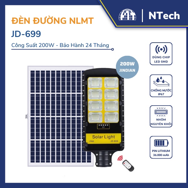 Công suất 200W Khung Nhôm, Chip Led "SMD" - BH 02 Năm