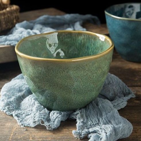 Bát Gốm Ăn Mì Ramen Nhật Bản Màu Sắc Đơn Giản