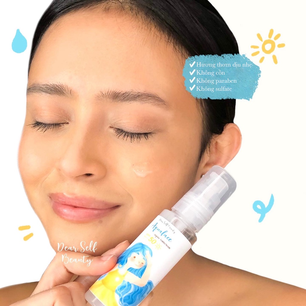 Kem chống nắng siêu cấp nước Aquaface SPF50 PA+++ - Dear Self Beauty