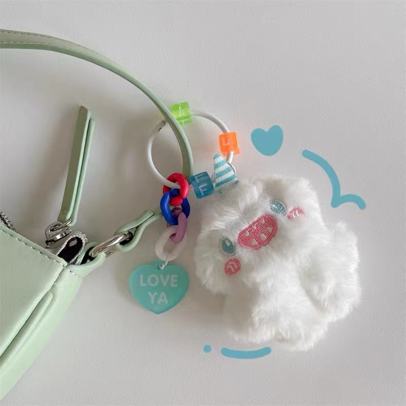 Móc Khóa Hình Quái Vật Nhồi Bông Dễ Thương Chống Thất Lạc