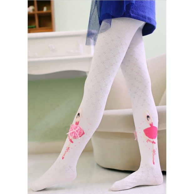 Quần Tất Múa Ballet Vải Cotton Kiểu Công Chúa Thời Trang Xuân Thu Cho Bé Gái