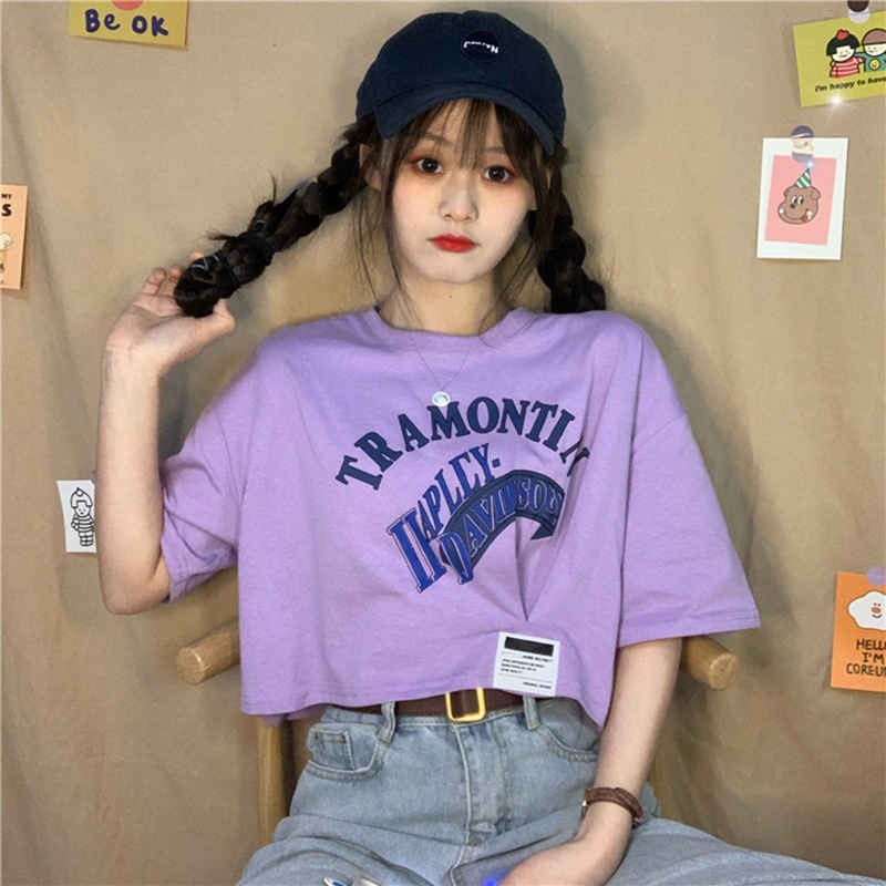 NRVP Áo Thun NgắN Tay DáNg Ôm ThờI Trang Cho Nữ