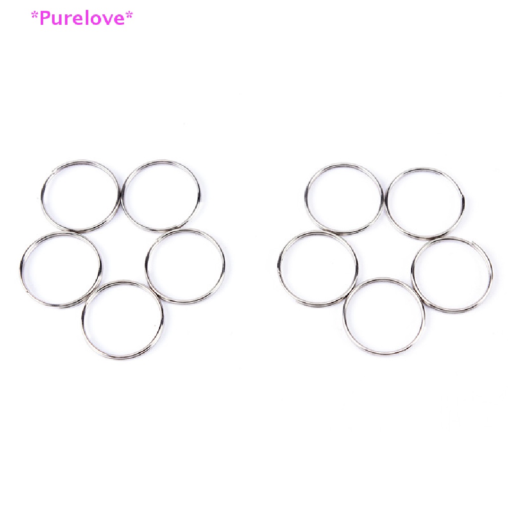 Set 10 Vòng Thép Niken Gắn Chìa Khóa Tiện Dụng Mới