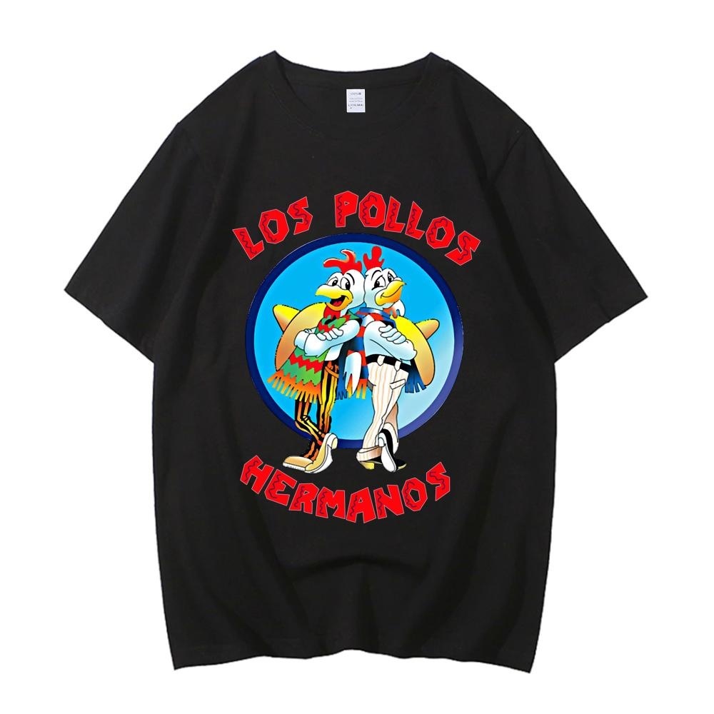 Áo nam Tay Ngắn In Hình los Poliloshermanos Cá Tính y2k