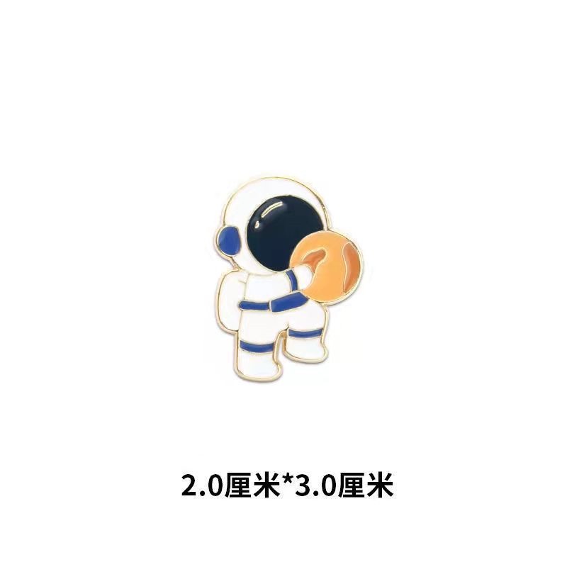 Ghim Cài Áo Hình Phi Hành Gia Bằng Kim Loại Phong Cách Nhật Bản Dễ Thương
