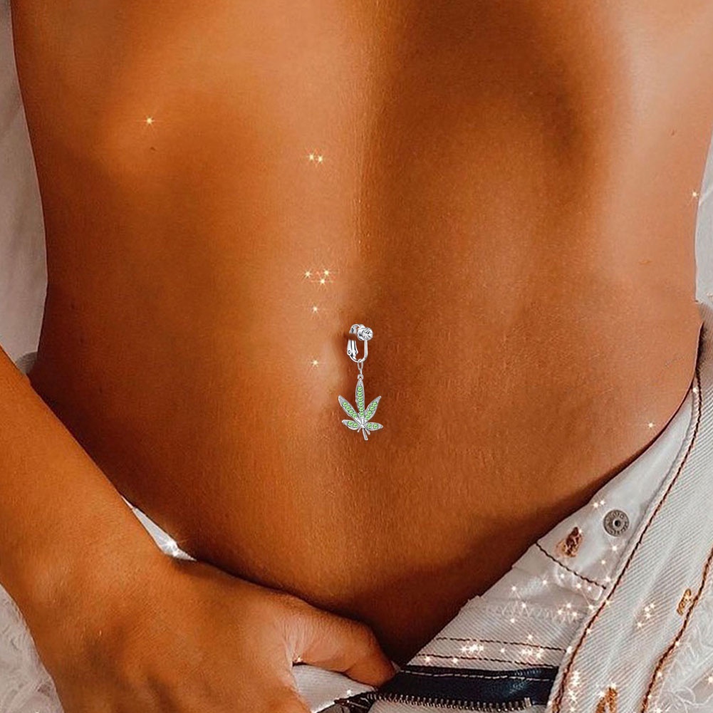 Khuyên Kẹp Rốn Không Xỏ Lỗ Thời Trang Gợi Cảm Tinh Tế