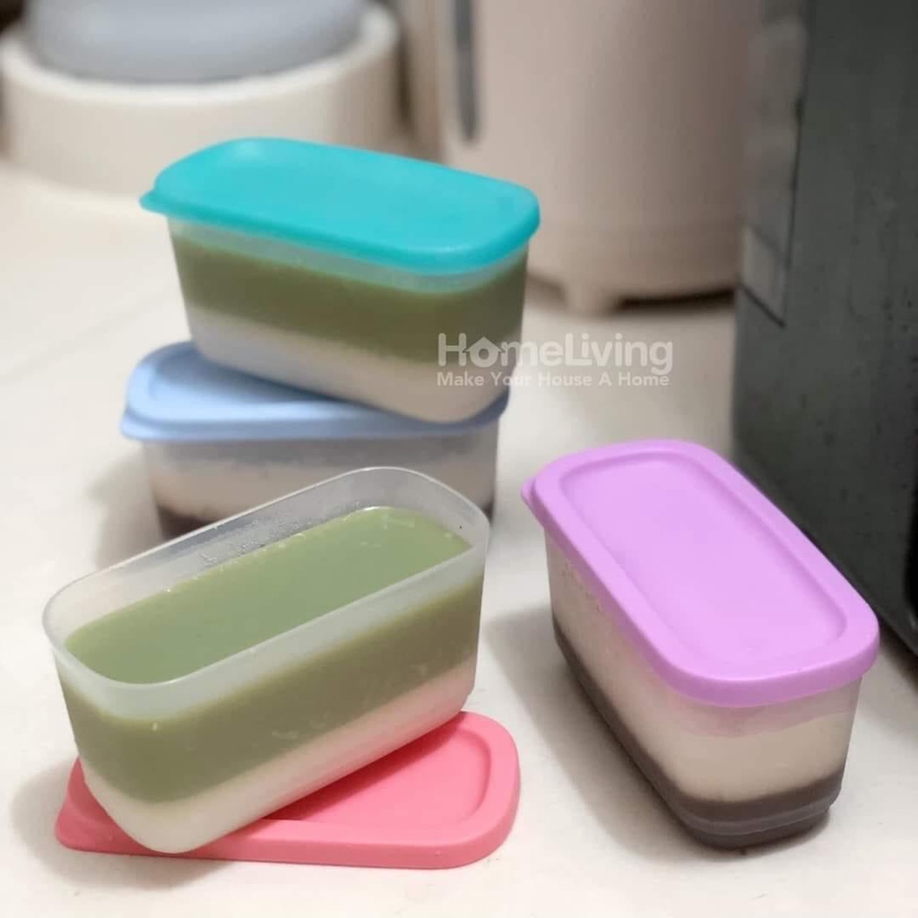 Sét/lẻ hộp mini trữ ớt tỏi ngăn mát tủ lạnh, đậu hạt 250ml Tupperware Rectangular nhựa nguyên sinh an toàn