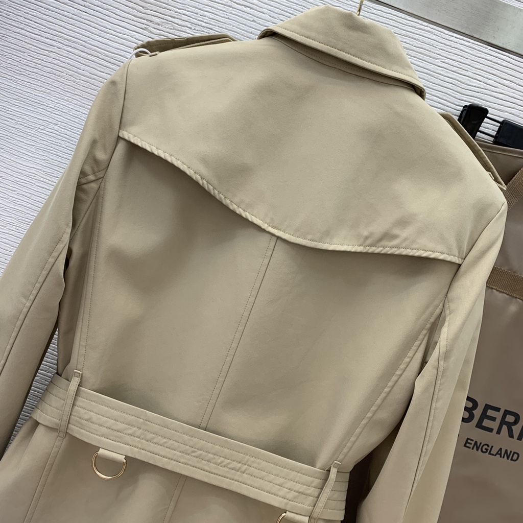 Áo khoác măng tô thời trang cao cấp Burberry BBR phong cách thanh lịch, thời thượng