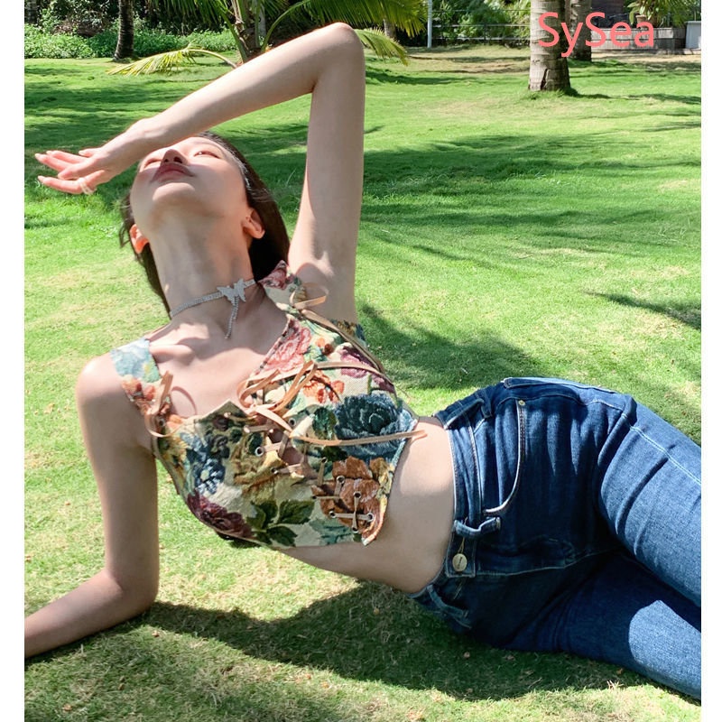 Áo Croptop Hai Dây Thời Trang Mùa Hè Gợi Cảm Dành Cho Nữ