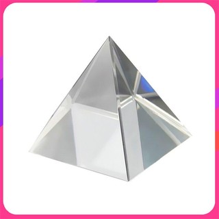 PK Crystal Pyramid Optical Glass Rainbow Prism Rectangular Polyhedral Pyramid