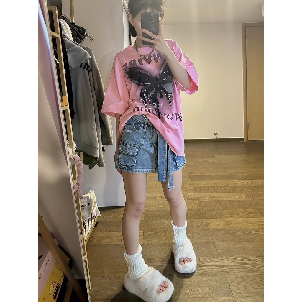 Áo thun NRVP 100% cotton tay ngắn plus size thời trang