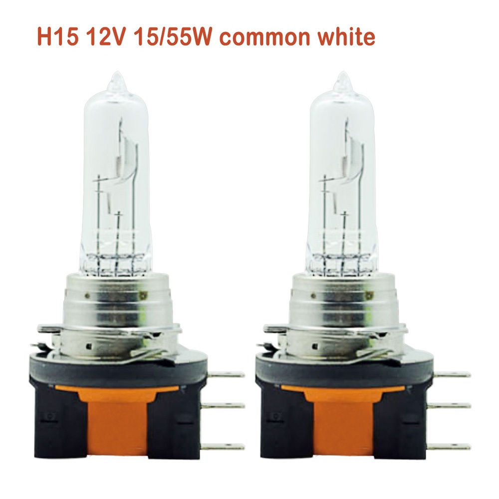 Bộ 2 Bóng Đèn Halogen H15 Ánh Sáng Trắng Độ Sáng Cao Siêu Bền Dùng Trang Trí Đèn Pha Xe Hơi