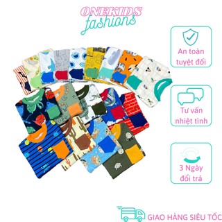 Bộ cộc tay chất cotton bozip dành cho bé trai từ 8-18kg