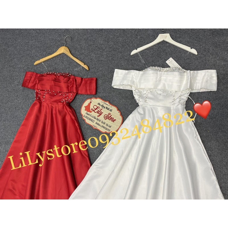 Ms 1312V ĐẦM MAXI TRỄ VAI XẾP NGỰC full size S/M/L/XL