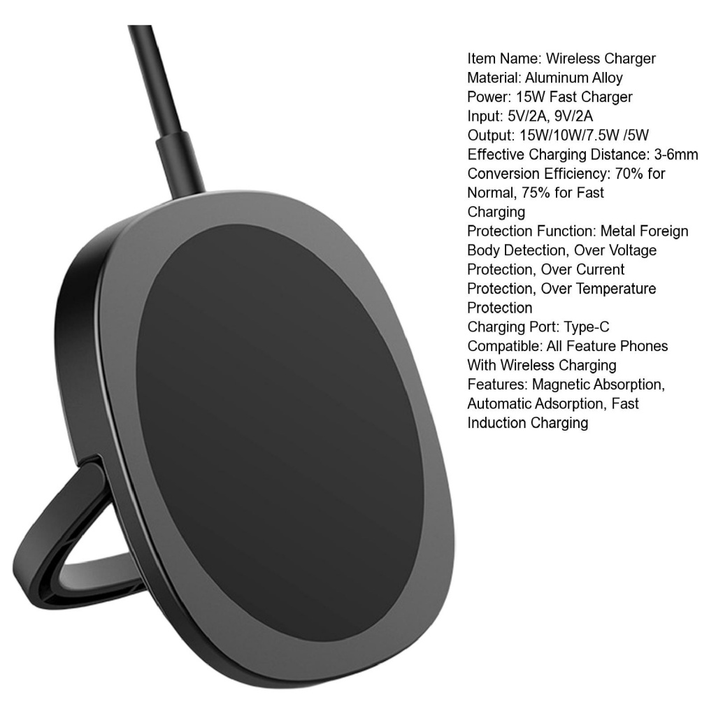 1 Bộ Đệm Sạc Nhanh Không Dây USB 2 Trong 1 Hình Hoa Hướng Dương Khóa Nam Châm Tự Động Đa Năng Cho Văn Phòng