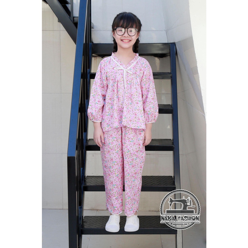 Bộ Cổ Bèo Nơ Tay Dài -MSP 2415