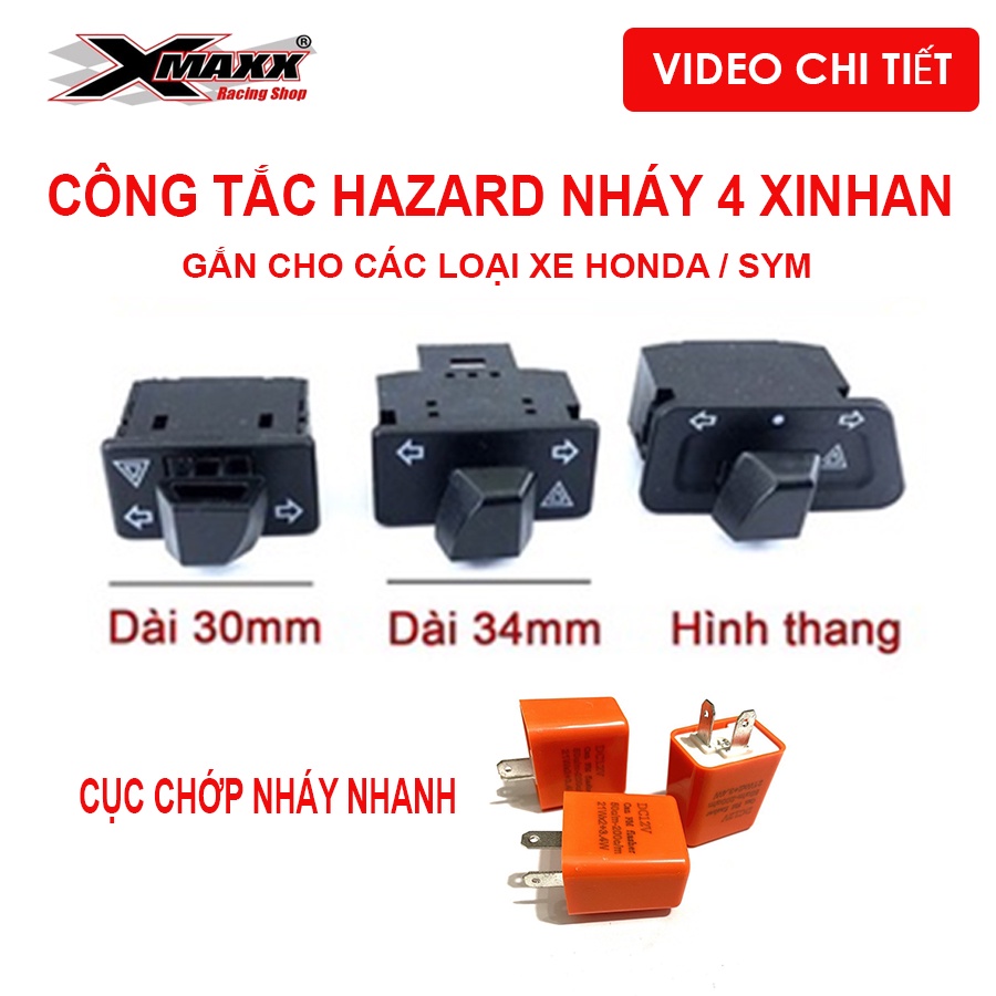 CÔNG TẮC HAZARD GẮN CÁC LOẠI XE HONDA