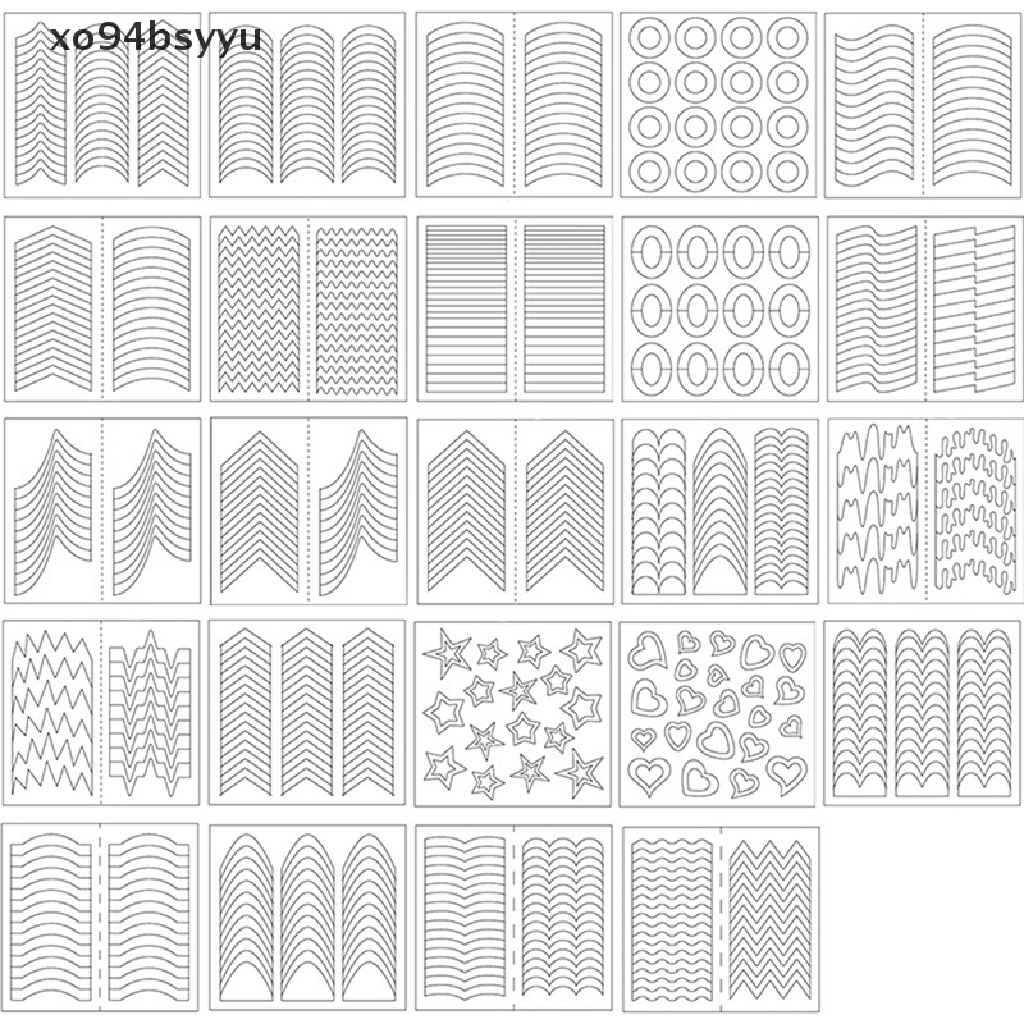 Miếng Dán Định Hình Trang Trí Móng Tay Nghệ Thuật Xo94Bsyu Dành Cho Nữ