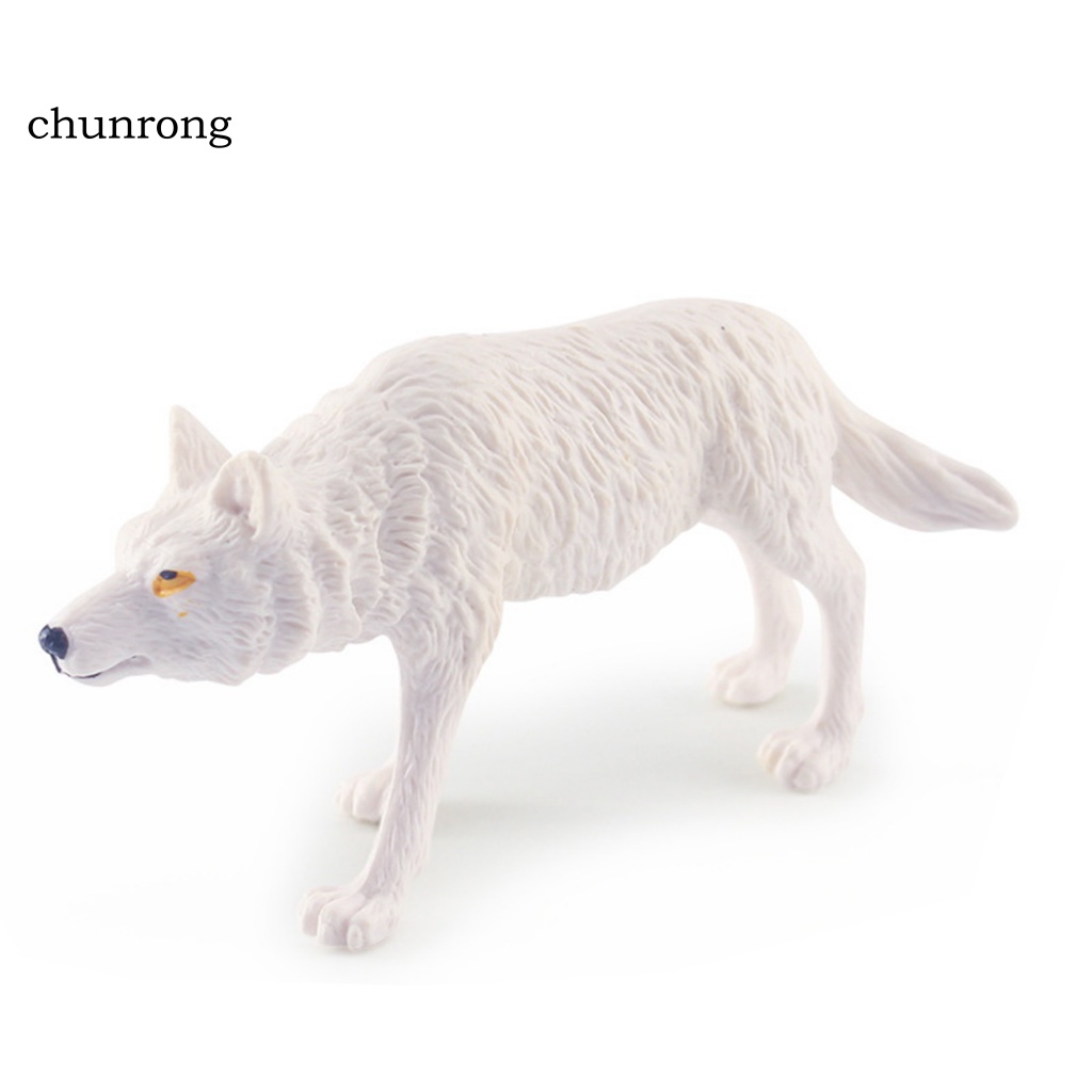 Cr Đồ trang trí Chó Sói Mini Trang Trí Bàn Làm Việc
