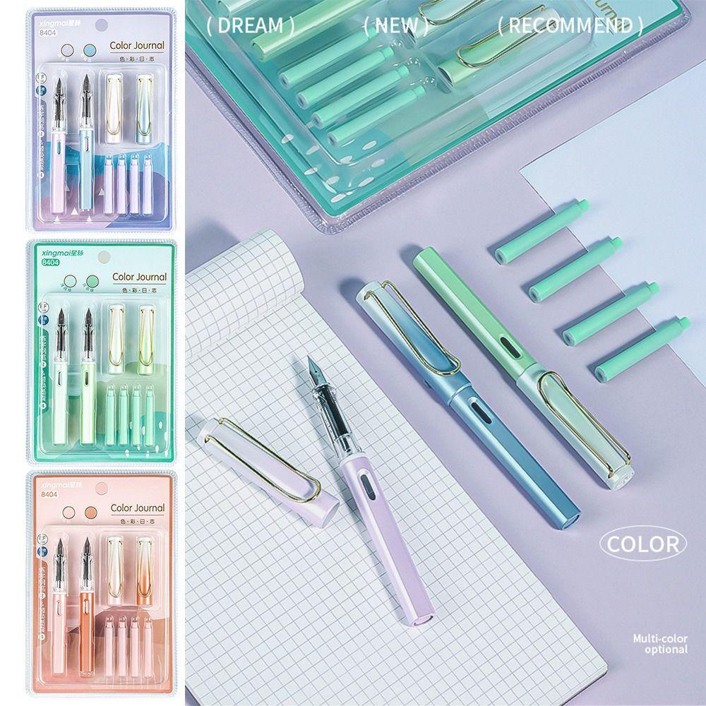 YEW Bút Mực Gel Màu Sắc Gradient Xanh Dương Thay Thế Tiện Dụng Cho Học Sinh