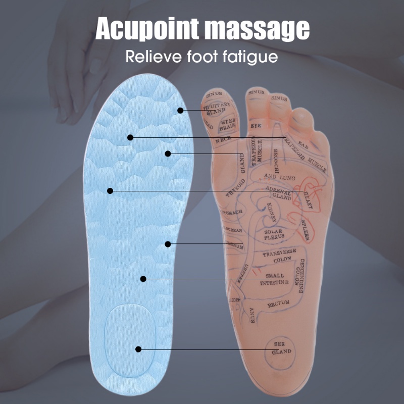 Đế Lót Giày Mềm Mại Mát Xa Chân Cắt Được Cho Nam Và Nữ