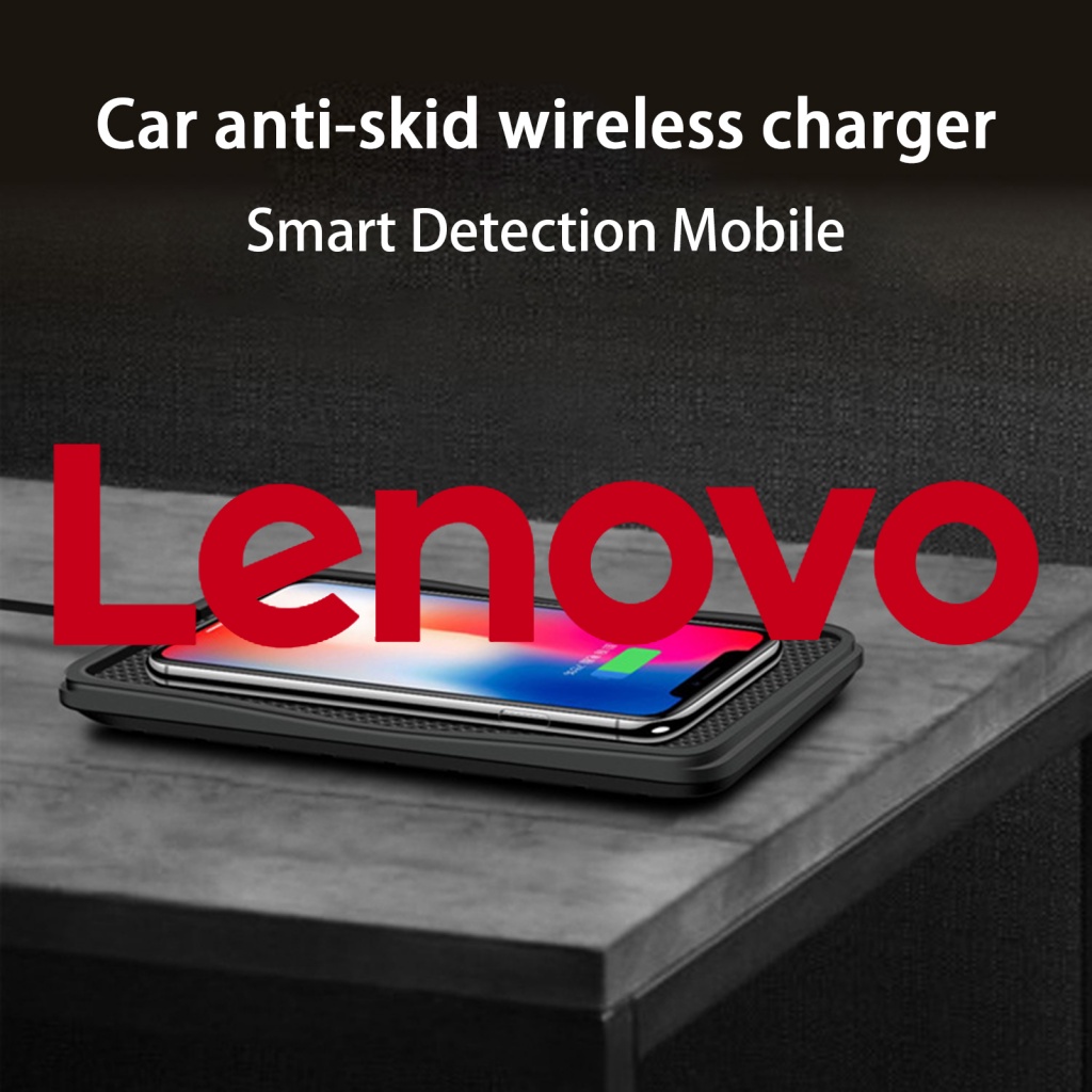 Bộ sạc không dây LENOVO QI 15W / 10W / 7.5W / 5W bảo vệ nhiệt độ trong xe hơi