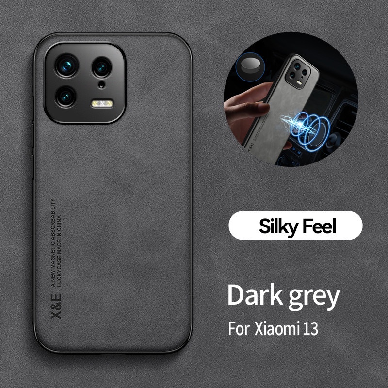 Ốp Điện Thoại Da Kèm Giá Đỡ Từ Tính Sang Trọng Cho XiaoMi 13 Pro 13Pro Mi13 Pro 13Lite Lite