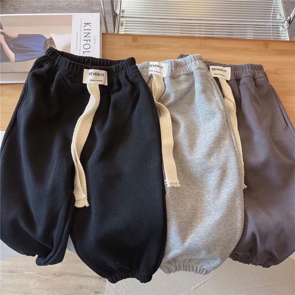 Quần Dài Thể Thao 100% Cotton Dáng Rộng Phong Cách Thời Trang Thu Đông Hàng Mới 2022