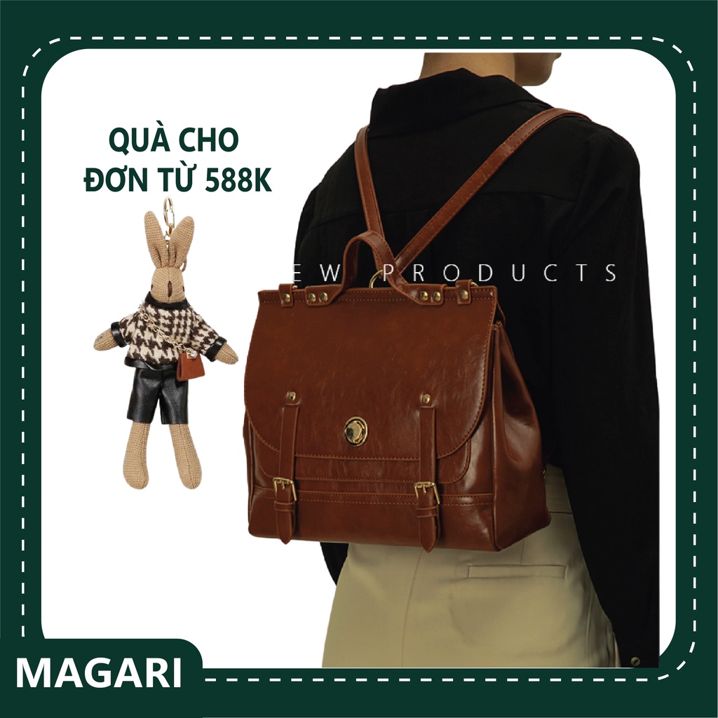 Balo nữ xách tay đeo chéo da cao cấp thời trang công sở - MAGARI M142
