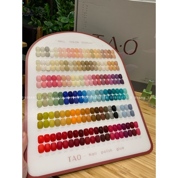 Set Sơn Gel T.A.O 120 màu cao cấp Tặng kèm bảng màu sơn sẵn + 2chai