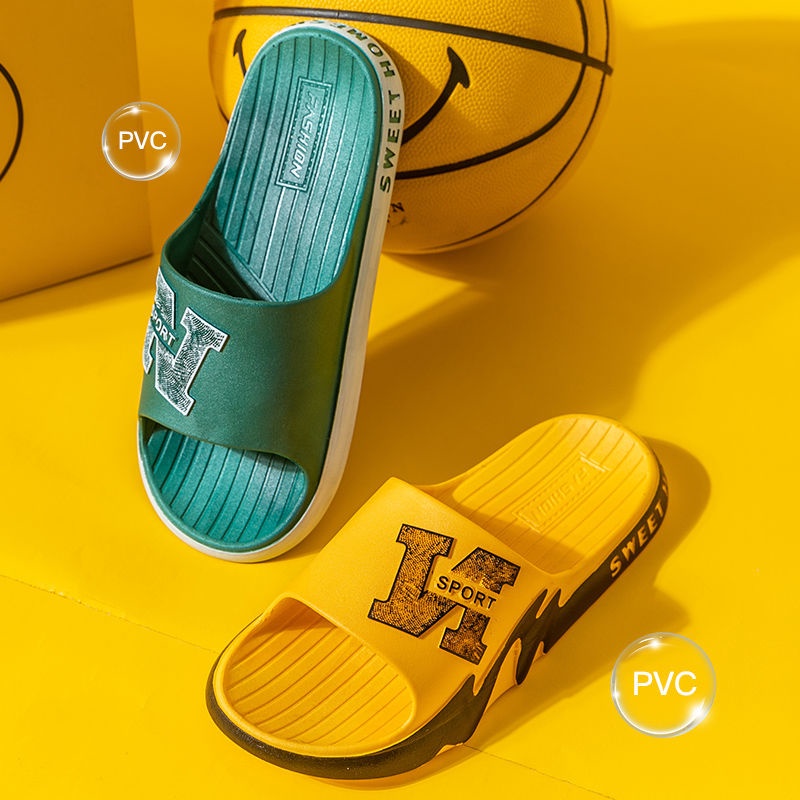 Dép Quai Ngang Đế Dày Chống Trượt Phong Cách Hàn Quốc Thời Trang Mùa Hè Cho Nam