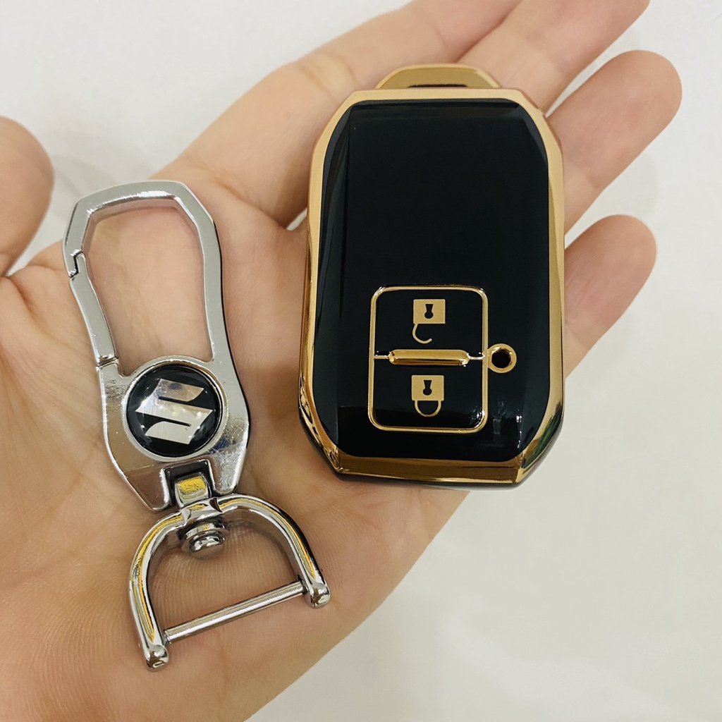 Ốp chìa khóa xe Suzuki XL7, Ertiga- nhựa mềm TPU - kèm móc treo MTGV