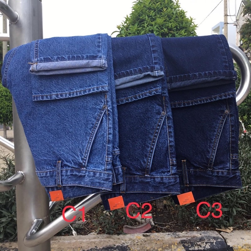 Quần Jeans Nam Trung Niên TÚI CHÉO form đẹp, vải loại 1, không phai màu, giá rẻ