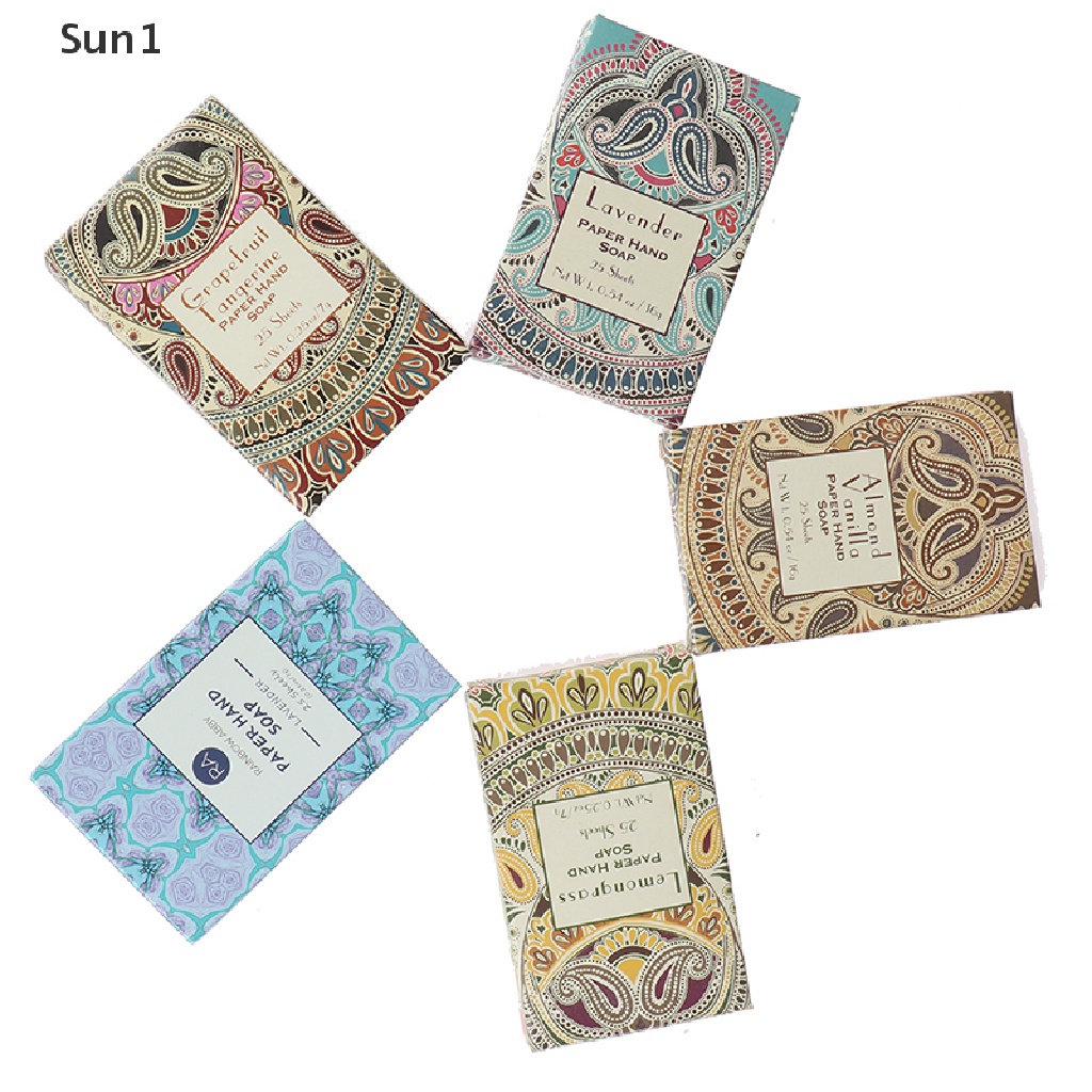 Xà Phòng Giấy Mini Tiện Dụng Khi Đi Du Lịch Ngoài Trời Sun1 &gt;