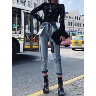 [ORDER+ẢNH THẬT] Quần bò cạp cao ulzzang