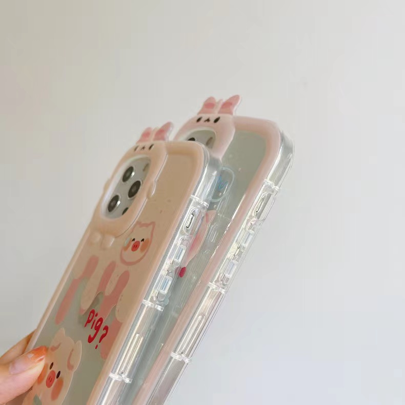 Ốp Điện Thoại Họa Tiết Ba Chú Heo Hồng 3D Cho Samsung M11 Galaxy A11 A12 A51 A23 A02S A13 A31 A21S A53 A71 A33 A04