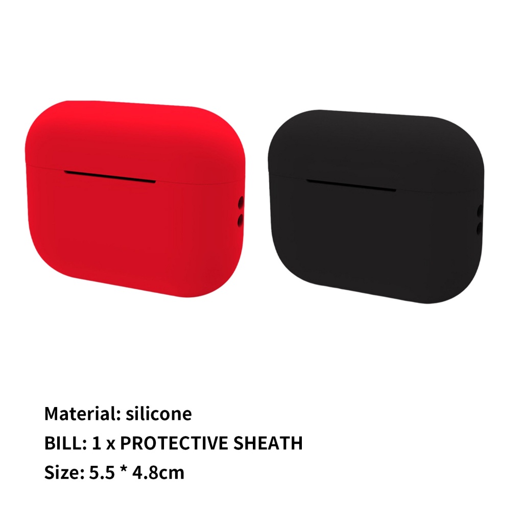 Vỏ bảo vệ hộp sạc tai nghe LENOVO sunflower silicon mềm không dây chống sốc chống rơi màu trơn thích hợp cho AirpodsPro2